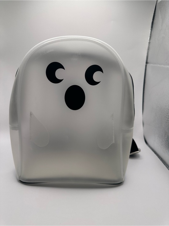 Handbags - Clear Ghost Print Mini Backpack